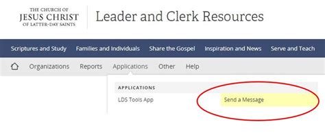 lds.lcr|Ministering with Leader and Clerk Resources